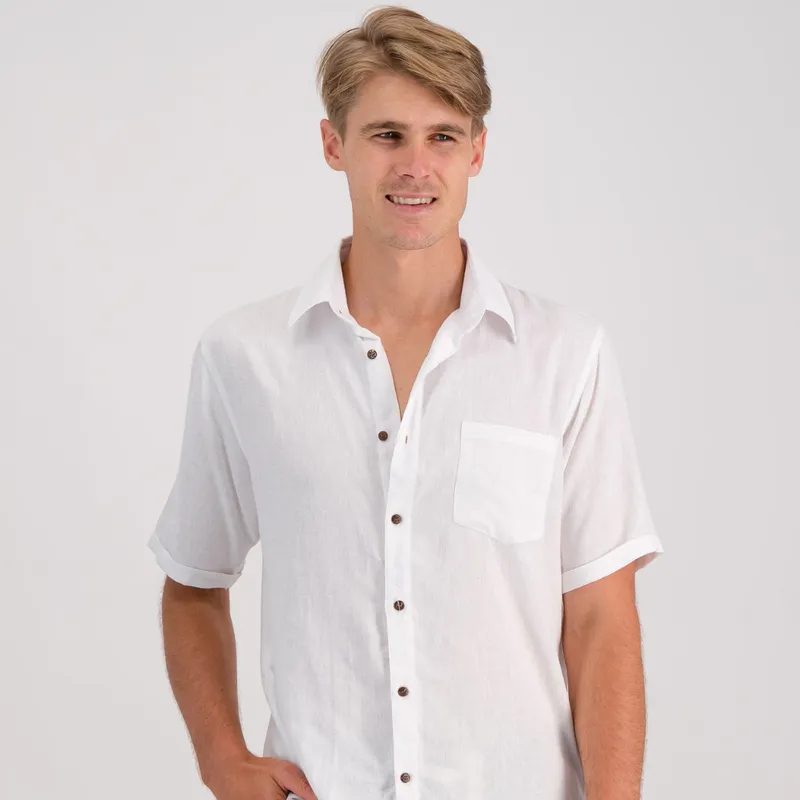 Caprice Shirt - White Linen - Image 2
