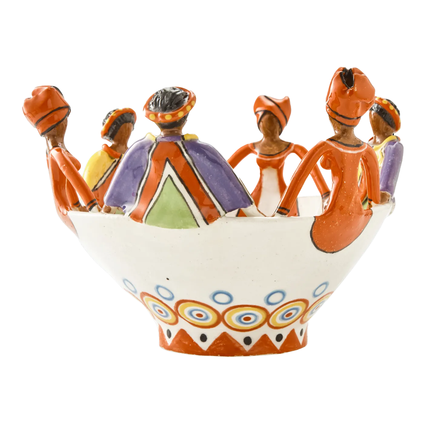 6Lady Women of Africa Ubuntu Bowl Ndebele & Xhosa