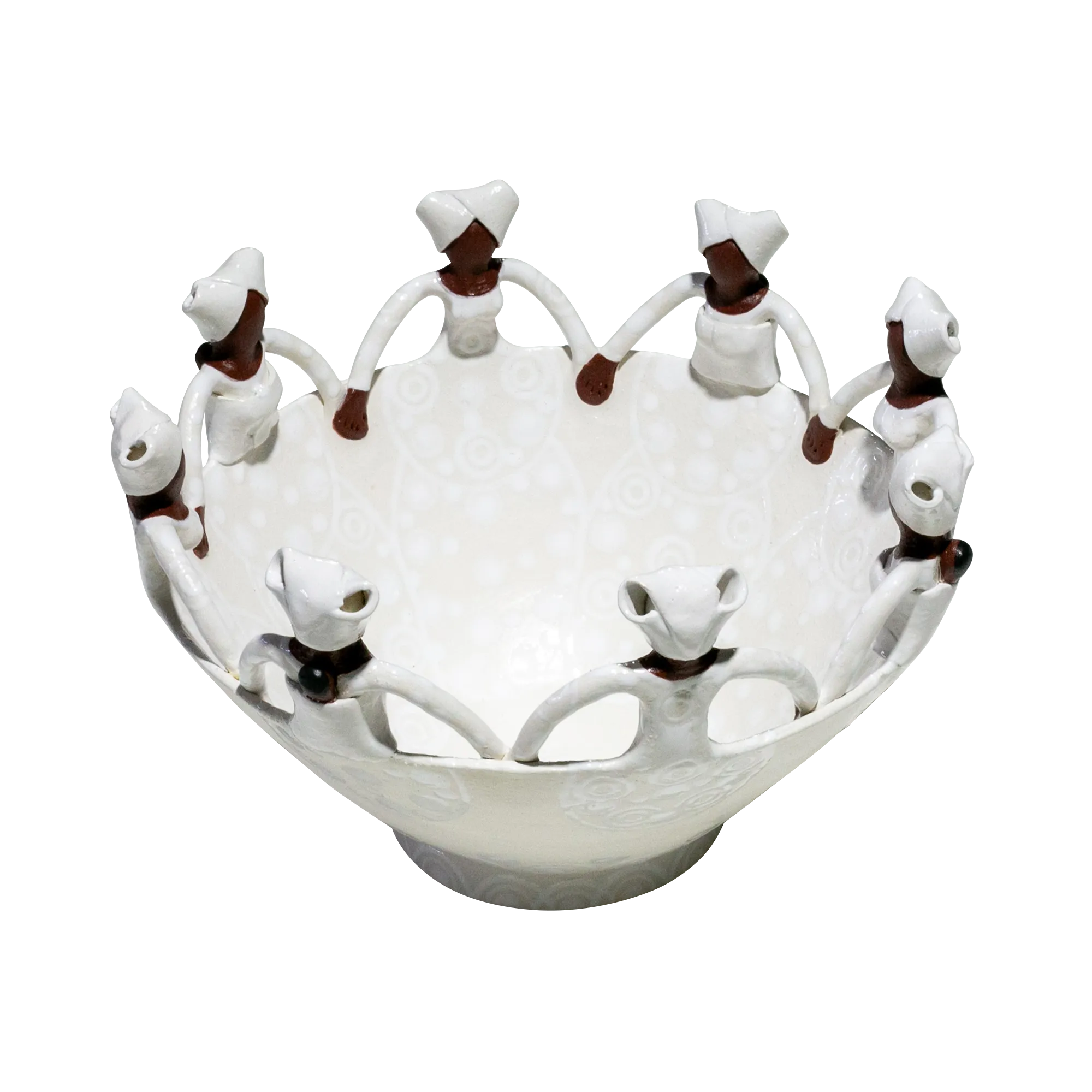 8Lady Ubuntu Bowl White on White